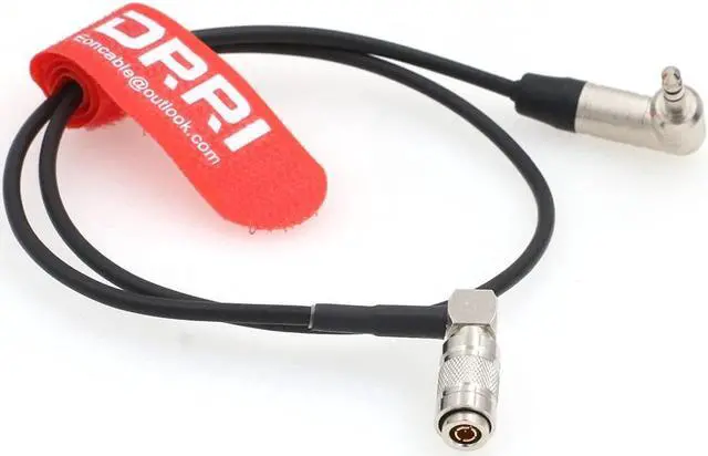 Alt view image 3 of 3 - DRRI UltraSync ONE DIN 1.0/2.3 to Right Angle 3.5mm mini Jack timecode Cable (Elbow din Cable)