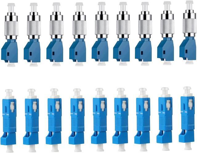 Main image of 9Pcs Singlemode FC Male to LC Female Adapter & 9Pcs SC/UPC Male to LC/UPC Female Adapter Fiber Optic Connector, FTTH Adaptor Convertor for Visual Fault Locator 9/125um Optical Adapter for VFL