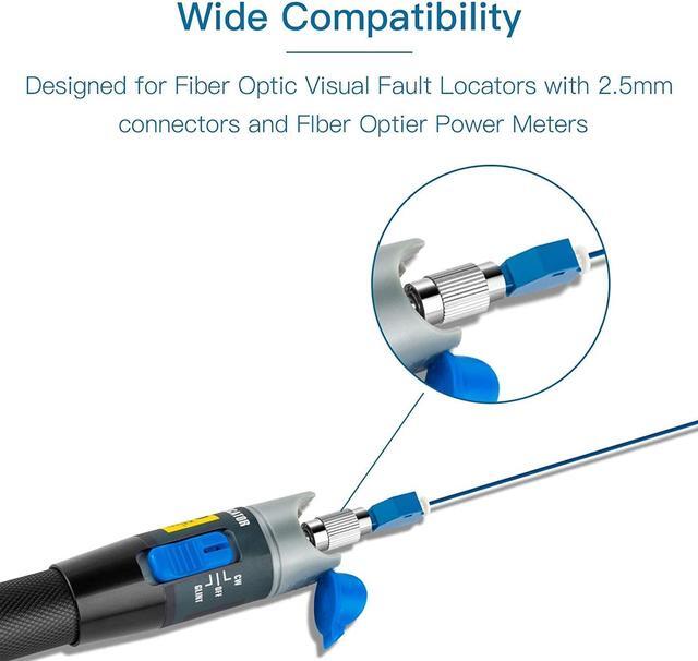 Alt view image 3 of 5 - 9Pcs Singlemode FC Male to LC Female Adapter & 9Pcs SC/UPC Male to LC/UPC Female Adapter Fiber Optic Connector, FTTH Adaptor Convertor for Visual Fault Locator 9/125um Optical Adapter for VFL