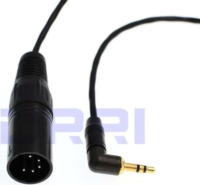 Alt view image 3 of 3 - DRRI 5 Pin XLR Male to 3.5mm TRS Male Jack Stereo Audio Cable for ARRI XT