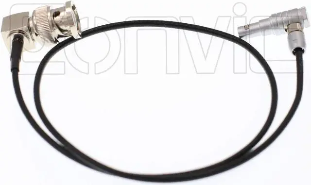 Alt view image 4 of 5 - Eonvic Red Epic Sync Time Code Cable Right Angle 00b 4 Pin to BNC