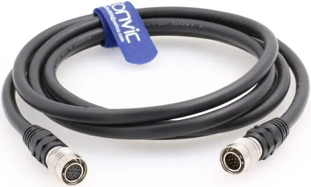 Alt view image 3 of 3 - Eonvic 12Pin Hirose Male to Female Cable CCD Camera Assembly Power Cable High Flexible Cable for Sony CCD CCXC Industrial Camera