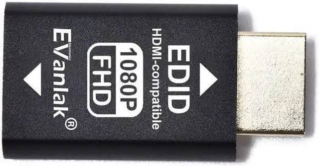 Alt view image 2 of 5 - EVanlak Hdmi Edid Emulator Passthrough Eliminated Emulator Adapter 3rd Generrtion Work with Mac Thunderbolt to HDMI Switches/Extender/AV Receiver/Video Splitters -1920X1080@59hz-3pack