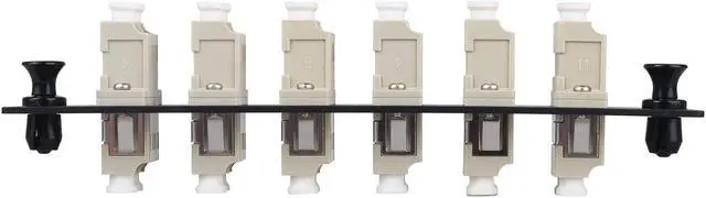Alt view image 4 of 5 - fyboptwu - 12 Fibers LC to LC Duplex Multi-mode Fiber Patch Panel with 6 pcs LC/LC UPC Duplex Multimode Fiber Optic Coupler Adapters Connector, 3pcs