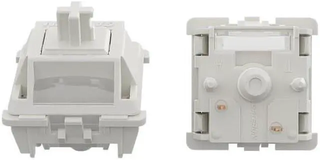 Main image of Glacier Gateron Smoothie Linear Pre-lubed 5-pin Switches Set for Mechanical Keyboard with Free Key Caps/Switches Puller Included (White, 70 PCs)