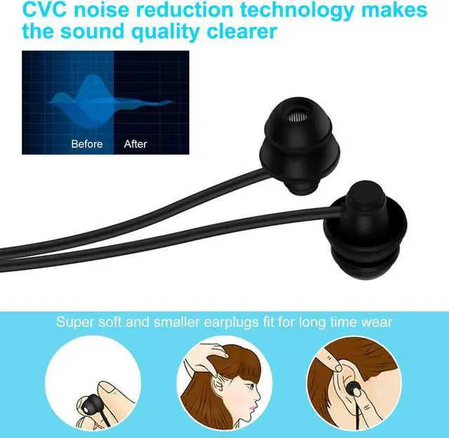 Alt view image 4 of 5 - GOOJODOQ Bluetooth Sleep Headphones Bluetooth 5.0 Soft in-Ear Sleeping Earbuds,15 Hours Music time,Wireless Sleep Headsets with Built-in Mic for Insomnia, Side Sleeper, Gym, Relaxation and Sports
