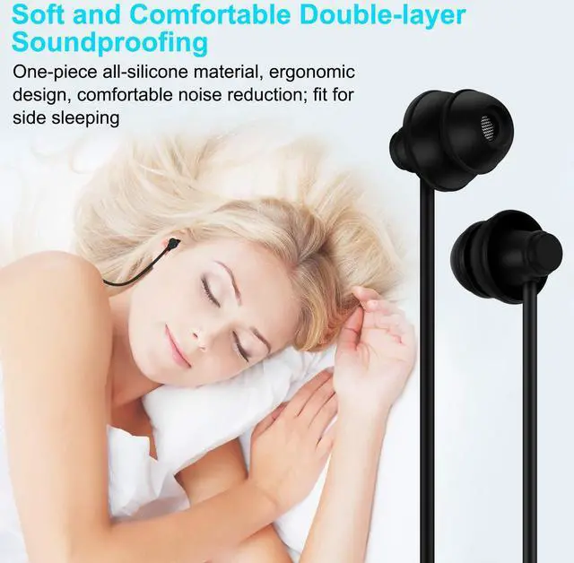 Alt view image 3 of 5 - GOOJODOQ Bluetooth Sleep Headphones Bluetooth 5.0 Soft in-Ear Sleeping Earbuds,15 Hours Music time,Wireless Sleep Headsets with Built-in Mic for Insomnia, Side Sleeper, Gym, Relaxation and Sports