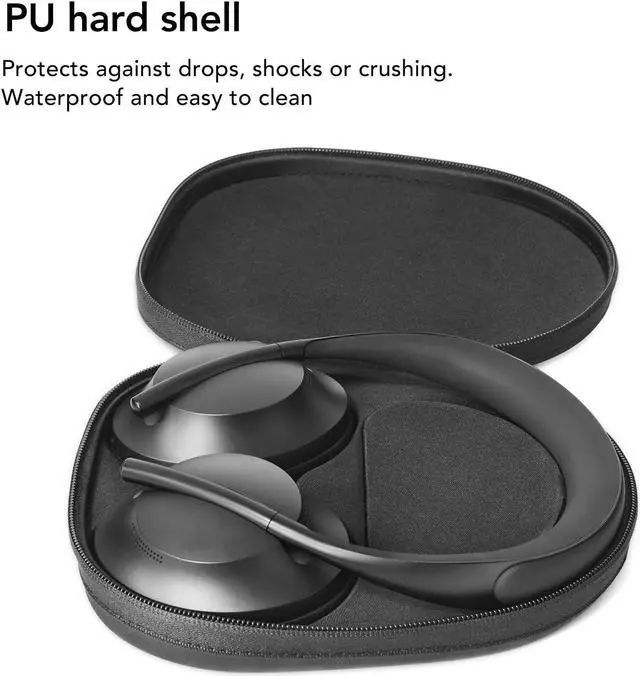 Alt view image 5 of 5 - Headphones Case for NC700 Headphones, Replacement Protective Hard Case Travel Carrying Bag with Cable Storage for NC700 700 QC35 Gaming QC35II QC35 QC25 QCSE AE AE2 AE2I AE2W