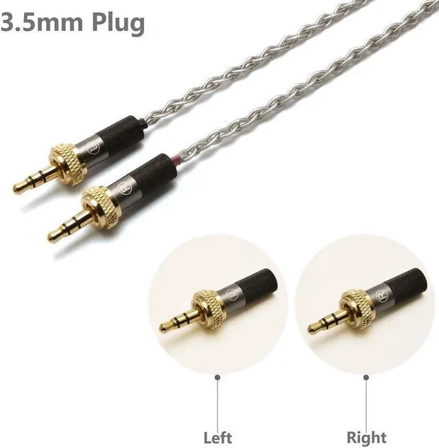Alt view image 3 of 5 - GUCraftsman 6N Single Crystal Silver Upgrade Headphones Cable 4Pin XLR/2.5mm/4.4mm Balance Headphone Upgrade Cable for Sony MDR-Z7 MDR-Z7M2 MDR-Z1R (4.4mm Plug)