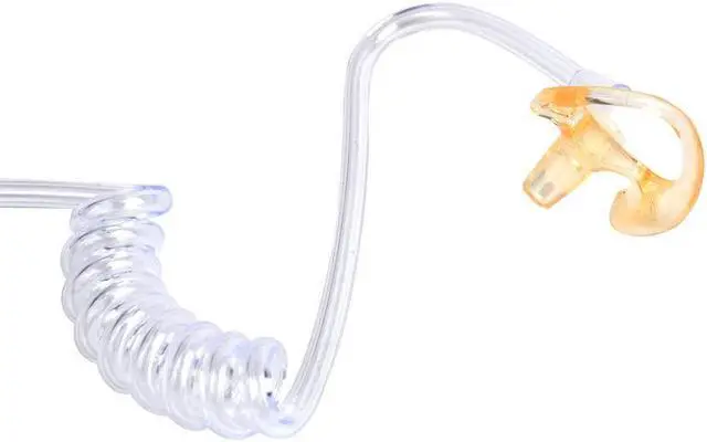 Alt view image 3 of 5 - HYS 2 Way Radio Headset Law Enforcement Earpiece and Mic with Soft Silicone Ear Buds Medium Earmold for Motorola RDM2070d CP200