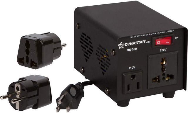 Main image of Dynastar Step Up & Step Down Voltage Converter and Transformer, 110-220 to 220-240 Volts; Heavy Duty, Extra Durable Lifetime Coil, 5-Year-Warranty, 300 Watts