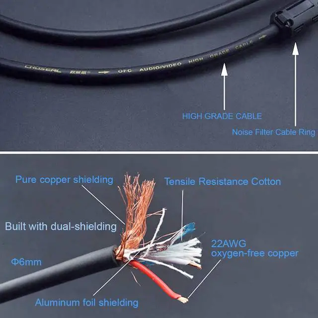 Alt view image 2 of 5 - JORZOR, 1 Pair XLR to RCA Stereo Interconnect Cable, Heavy Duty Dual XLR Male to Dual RCAPhono Audio HiFi Cord, 2 XLR to 2 RCA Interconnect Lead Patch Wire Adapter(6.6FT)