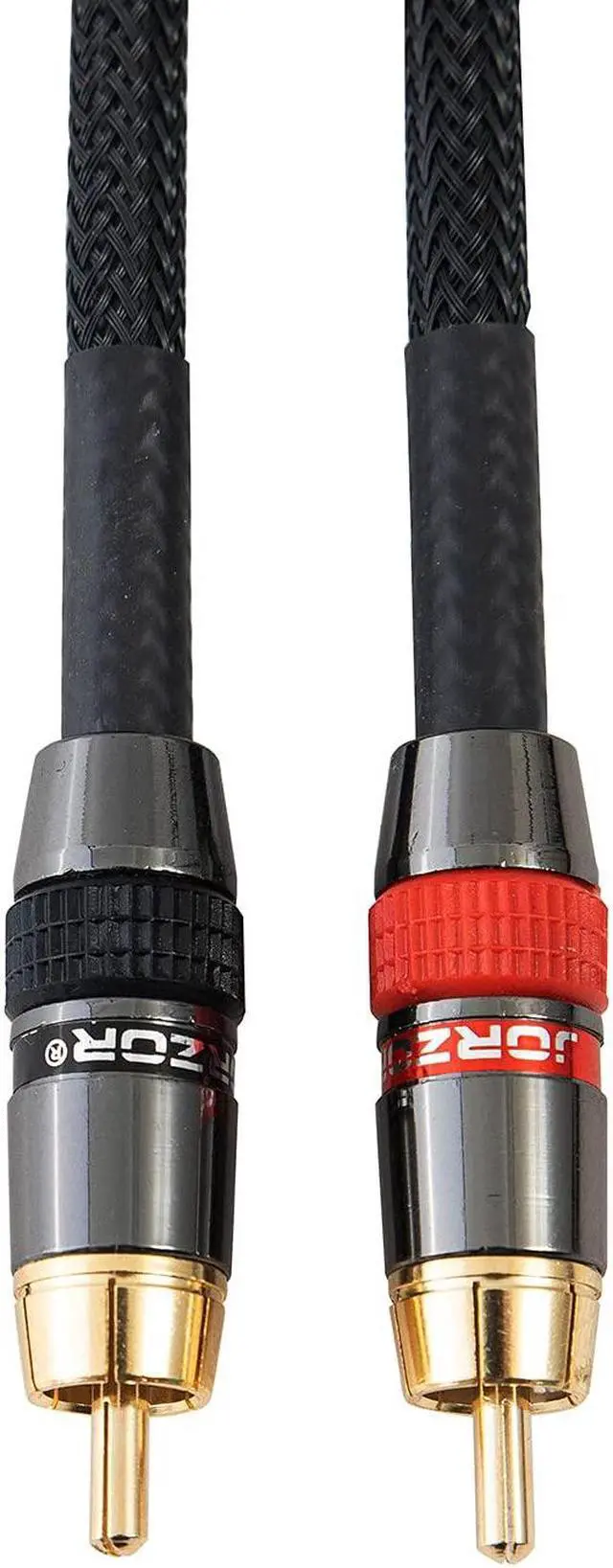 Alt view image 5 of 5 - JORZOR, 1 Pair XLR to RCA Stereo Interconnect Cable, Heavy Duty Dual XLR Male to Dual RCAPhono Audio HiFi Cord, 2 XLR to 2 RCA Interconnect Lead Patch Wire Adapter(6.6FT)
