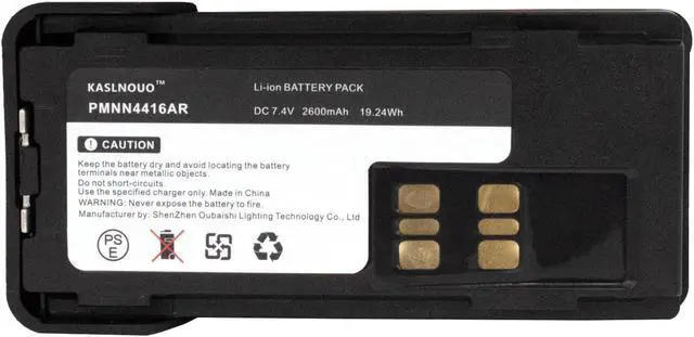 Alt view image 2 of 5 - KASLNOUO 10-Pack PMNN4491A Battery Replacement for Motorola PMNN4493A PMNN4491C PMNN4409AR XPR7500 XPR7550 XPR3500 XPR3300 PMNN4409AR7.4V 2600mAh Radio Batteries