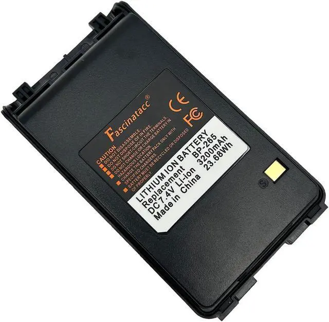 Alt view image 4 of 5 - BP265 BP-265 3200mAh Li-ion Battery Replacement for Portable Radio IC-T70A IC-T70E IC-V80 IC-V80E IC-F3001 IC-F4001 IC-F3002 IC-F3004 F3101D F3103D F4101D F4103D IC-F4002 IC-F3003 IC-F4003 BP-264
