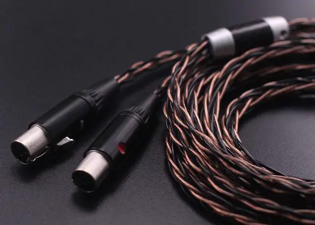 Alt view image 4 of 5 - KK Cable C-DF HiFi Replacement for LCD-2 LCD-3 LCD-4 LCD-X LCD-XC etc. Headphones, 4-pin XLR Balanced Male, Replacement Audio Upgrade Cable. C-DF (2M(6.5ft))