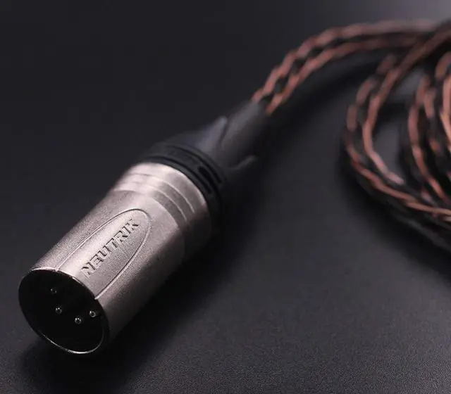 Alt view image 3 of 5 - KK Cable C-DF HiFi Replacement for LCD-2 LCD-3 LCD-4 LCD-X LCD-XC etc. Headphones, 4-pin XLR Balanced Male, Replacement Audio Upgrade Cable. C-DF (2M(6.5ft))