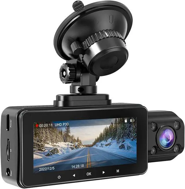 Main image of LANMODO 3 Channels Dashcam Front Rear and Inside WiFi GPS (Dashcam 2 Channels)