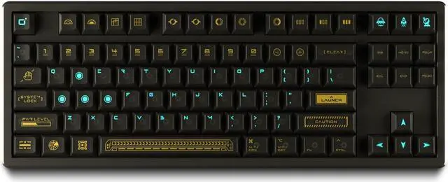 Main image of BAROCCOMiSTEL QKA KEEB Road to Outer Space KEYCAP Set(RTO), Cherry Profile, Black Transparent, PC Material, 95 Keys, 60%-65%-75%-80% Layout, MX Compatible Switches