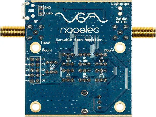 Alt view image 2 of 4 - Vega Barebones - Ultra Low-Noise Variable Gain Amplifier (VGA) Module for RF & Software Defined Radio (SDR). Highly Linear & Wideband 30MHz-4000MHz Frequency Capability w/Bias Tee & USB Power Options