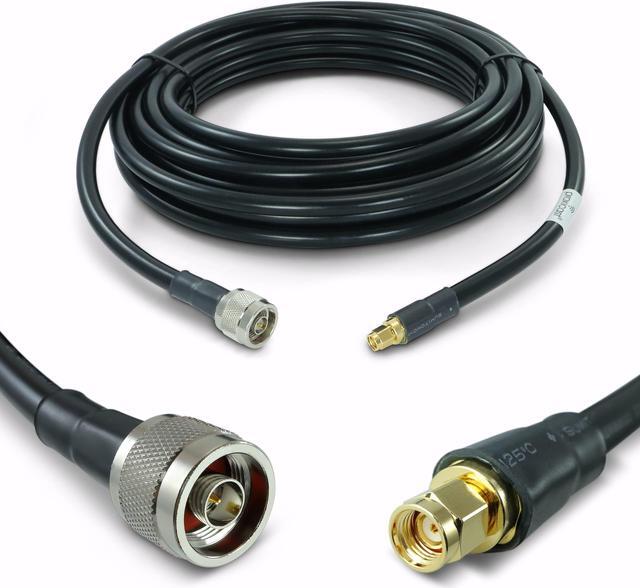 Main image of Proxicast 36 ft RP SMA Male to N Male Premium CFD400 Low-Loss Coaxial Cable (50 Ohm) for Connecting WiFi & Helium Miner (HNT Hotspots) to N-Female Antennas (Not for TV or Cellular) (ANT-310-420-36)