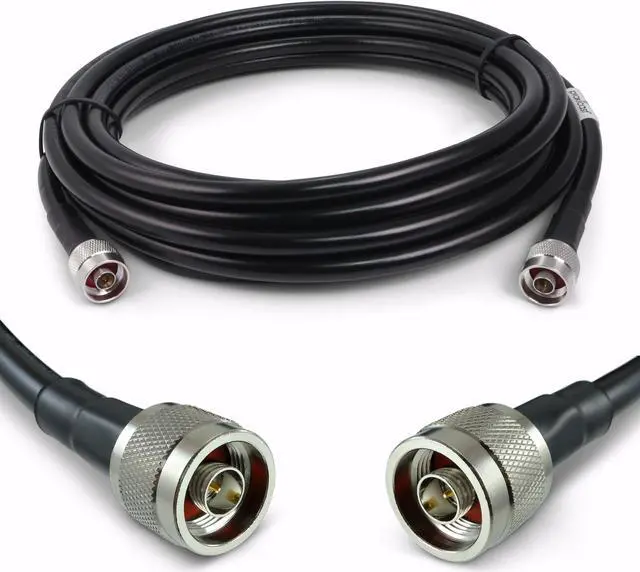 Main image of Proxicast 20 ft N Male to N Male Premium 400 Series Low-Loss Coaxial Cable (50 Ohm) for 4G LTE, 5G Modems/Routers, Ham, ADS-B, GPS, RF Radio to Antenna or Surge Arrester Use (ANT-180-401-20)