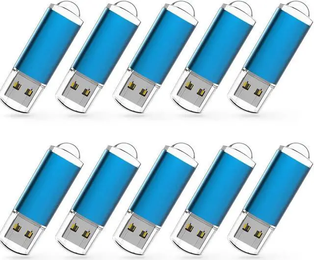 Main image of RAOYI 10 Pack 2G 2GB USB Flash Drive USB 2.0 Memory Stick Thumb Drive Pen Drive Blue