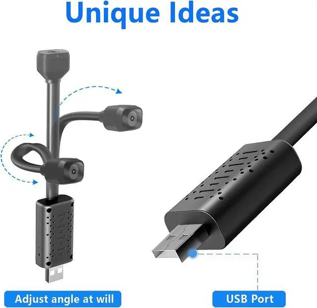 Alt view image 3 of 5 - Smallest Wireless Wifi USB Camera,HD1080P Baby Monitor Camera,Portable Video Security Camera with Upgrade Night Vision,Motion Detection,Cloud Storage,Remote Viewing for Security with iOS Android APP