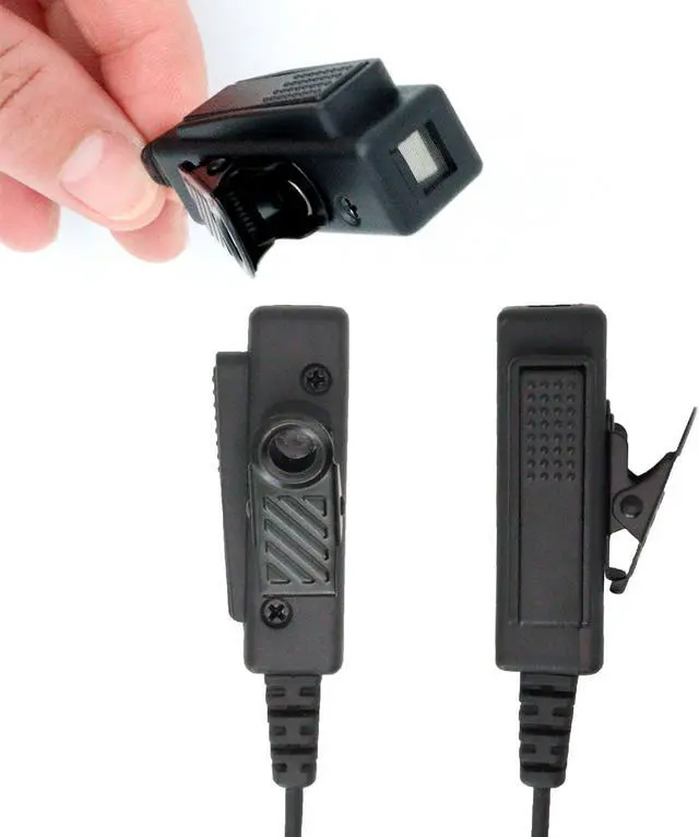 Alt view image 3 of 5 - Seekingtec Earpiece Compatible with Motorola XPR 3500e XPR3500 XPR3000 XPR3300 Walkie Talkie,XPR 3300 3500 3300e 3500e Two Way Radio Headset with Acoustic Tube Mic PTT Microphone