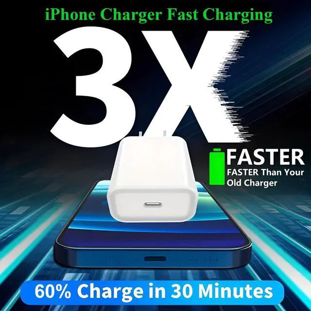 Alt view image 2 of 5 - 2Pack Fast Charger iPhone [Apple MFi Certified],10FT iPhone Charger Fast Charging USB C to Lightning Cable with 2Pack PD USB C ChargerBlock 10ft i Phone Charger Cord for i Phone 14/13/12/11/X/XS Max/8