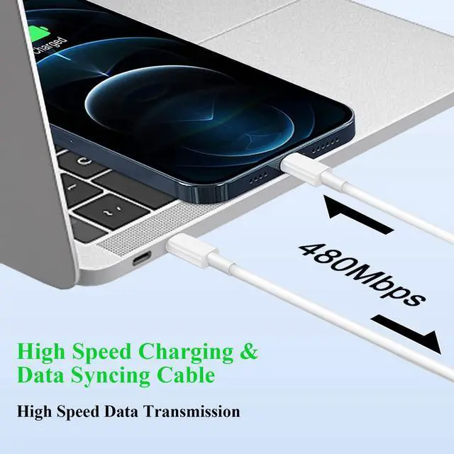 Alt view image 5 of 5 - 2Pack Fast Charger iPhone [Apple MFi Certified],10FT iPhone Charger Fast Charging USB C to Lightning Cable with 2Pack PD USB C ChargerBlock 10ft i Phone Charger Cord for i Phone 14/13/12/11/X/XS Max/8