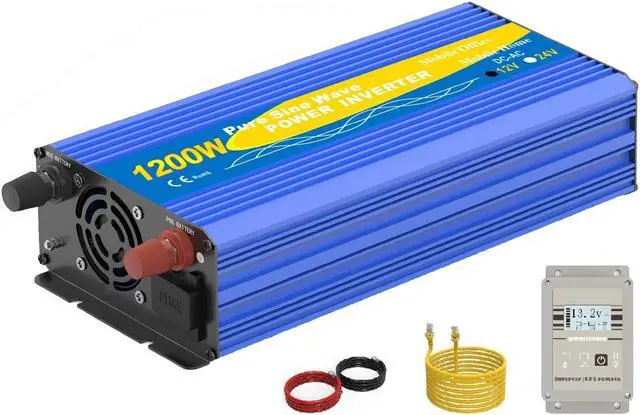 Main image of Solinba 1200W/Peak 2500w Car Power Inverter Converter DC12v to AC110v 60Hz + Romote Controller