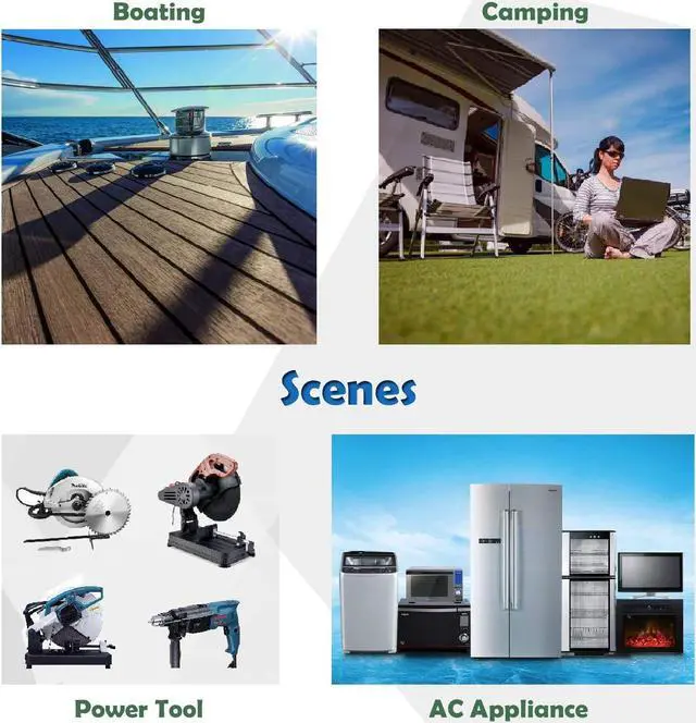 Alt view image 5 of 5 - Solinba 1200W/Peak 2500w Car Power Inverter Converter DC12v to AC110v 60Hz + Romote Controller