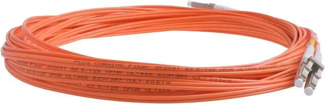 Alt view image 2 of 3 - SpeedyFiberTX - 2-Pack 50 Feet Multimode OM1 62.5/125 Fiber Patch Cable, Duplex LC to LC, Slim Zipcord OFNR Cable Jacket