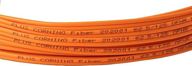 Alt view image 3 of 3 - SpeedyFiberTX - 2-Pack 50 Feet Multimode OM1 62.5/125 Fiber Patch Cable, Duplex LC to LC, Slim Zipcord OFNR Cable Jacket