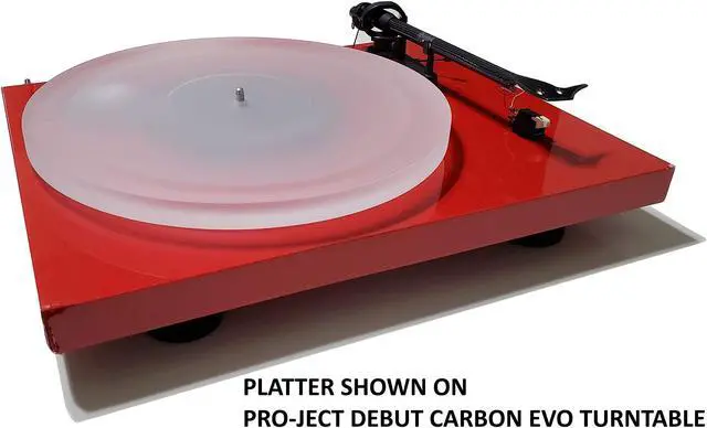 Alt view image 5 of 5 - Acrylic Platter Upgrade for Pro-Ject Debut, Evo, T1, 1Xpression, Music Hall MMF, Angels Horn, and Crosley C6 Turntables (Opaque)