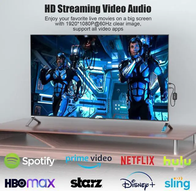 Alt view image 3 of 5 - Wireless HDMI Extender, HDMI Wireless Transmitter and Receiver, Wireless HDMI 98FT/30M Kit for Streaming Video and Audio to HDTV/Projector/Monitor from Laptop/PC/Cable Box