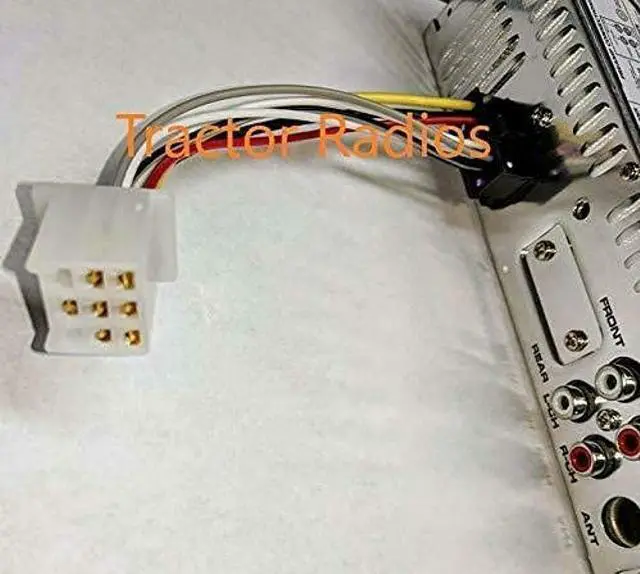 Alt view image 3 of 5 - Compatible Kubota Tractor Direct Connect Stereo Radio MP3 AM FM USB Aux Bluetooth LX2610 LX RTV-1100 RTX-1100C Harness Plug B2650 RTV RTX