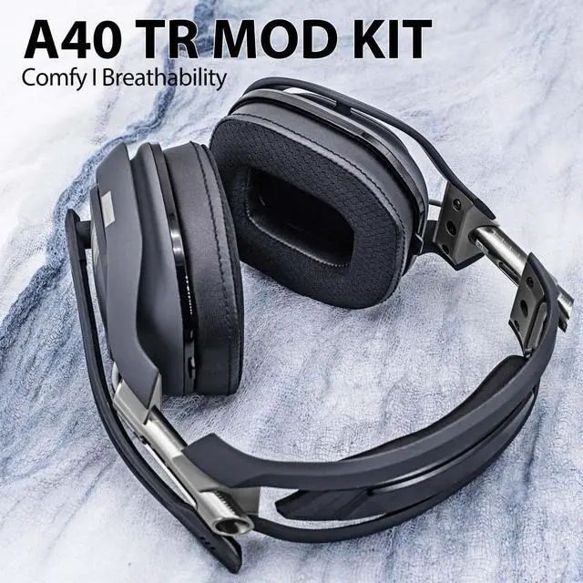 Alt view image 3 of 5 - A40 TR Earpads - Cooling Gel Replacement Ear Cushions Compatible with Astro A40 tr Headset I A40 TR Mod Kit/A40 Accessories/Headband/Microphone Foam (Breathable Mesh)