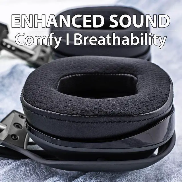 Alt view image 4 of 5 - A40 TR Earpads - Cooling Gel Replacement Ear Cushions Compatible with Astro A40 tr Headset I A40 TR Mod Kit/A40 Accessories/Headband/Microphone Foam (Breathable Mesh)