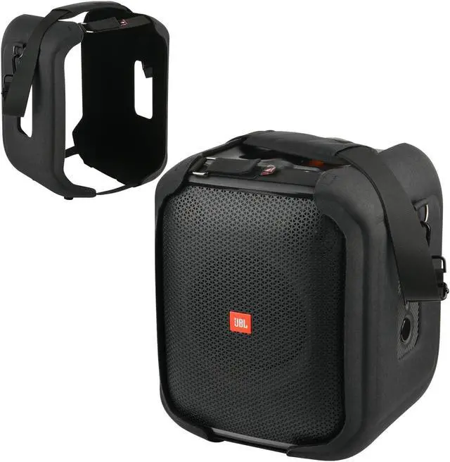 Main image of TXEsign Travel Carrying Strap Cover for JBL PartyBox Encore Essential Portable Party Speaker, Hard EVA Shell Two Sides Protective Case Speaker Cover with Shoulder Strap and Base Support Feet