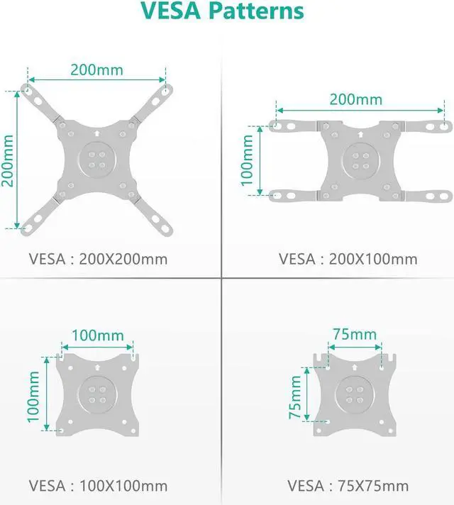 Alt view image 3 of 5 - WALI RV TV Mount, Lockable TV Wall Mount for Camper Trailer Motor Home, Full Motion Anti-Vibration Arm for 13-43 inch LED, LCD Flat Screens and Monitors, up to 33lbs (1343LK)