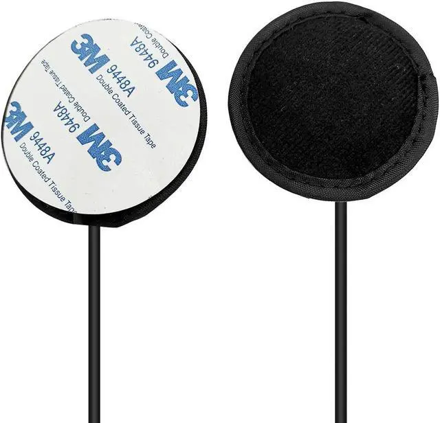 Alt view image 2 of 5 - WODASEN Motorcycle Helmet Headset Helmet Earpiece Mic 2 Pin Compatible with Kenwood Compatible with Bao Feng Two-Way Radios
