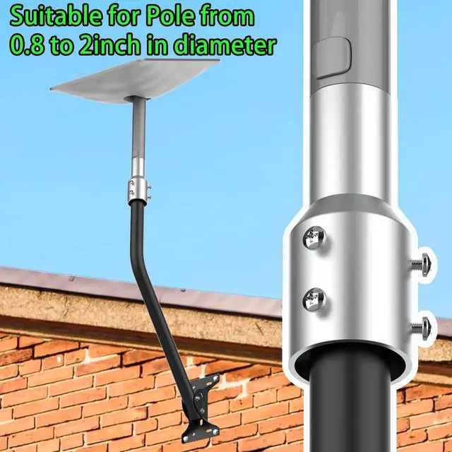 Alt view image 3 of 5 - Starlink Pipe Adapter, Starlink Pole Mount, Available for Starlink V2 Pipe Adapter, TV Masts and Satellite Masts are Installed, Suitable for Pipe Diameters Within 2 Inches and Starlink Connections
