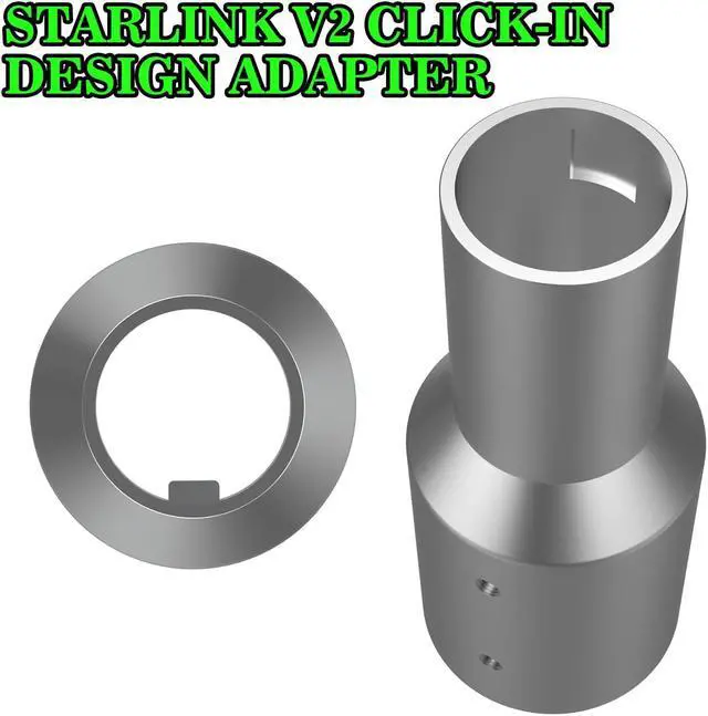 Alt view image 5 of 5 - Starlink Pipe Adapter, Starlink Pole Mount, Available for Starlink V2 Pipe Adapter, TV Masts and Satellite Masts are Installed, Suitable for Pipe Diameters Within 2 Inches and Starlink Connections