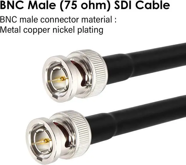 Alt view image 2 of 5 - XRDS -RF 150FT SDI Cable, BNC Male Digital Video Cable 75 Ohm RG59 BNC Cables Supports HD-SDI/3G/6G-SDI/4K/8K