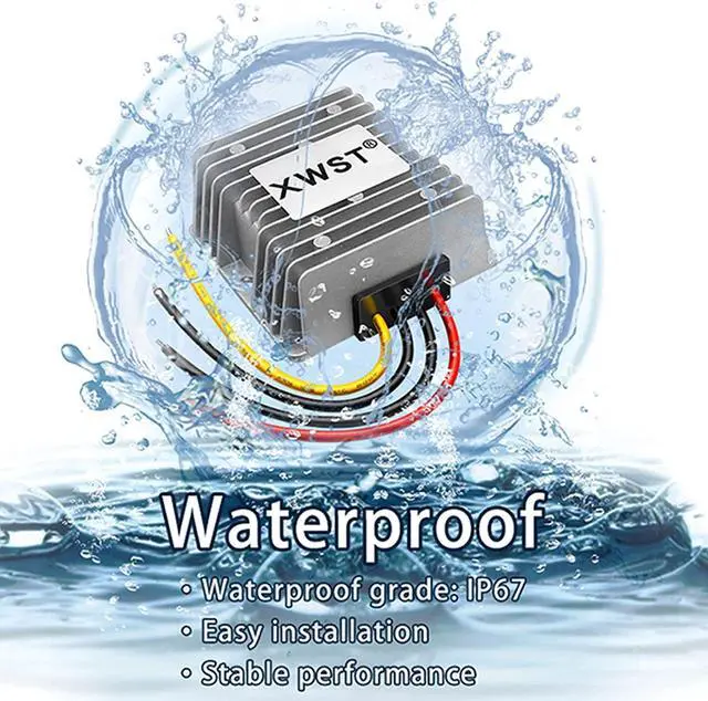 Alt view image 5 of 5 - XWST DC/DC Converter Regulator 36V 48V Step Down to 12V 25A 300W Reducer Buck Power Converter Waterproof Module Transformer for Golf Cart Club Car