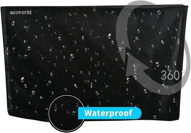 Alt view image 4 of 5 - acoveritt Outdoor 70" TV Set Cover,Scratch Resistant Liner Protect LED Screen Best-Compatible with Standard Mounts and Stands (Black)