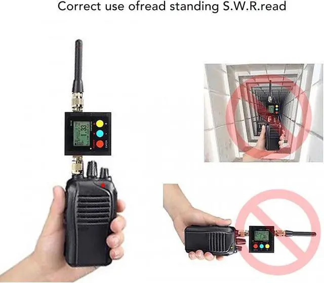 Alt view image 5 of 5 - Professional VHF UHF SWR Meter, Digital Power Meter for Two Way Radio, 125MHz to 525MHz 120W, Easy to Install, Low Loss, Superior Performance