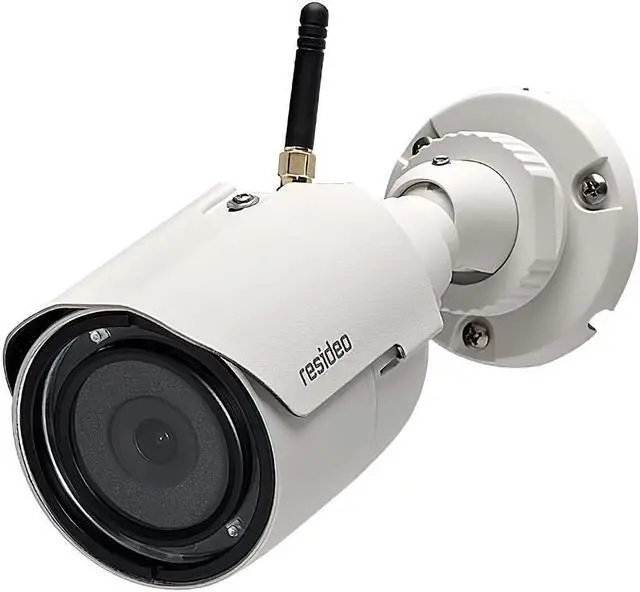 Main image of RESIDEO IPCAM-WOC2 Outdoor HD Camera, 2 MP CMOS Sensor, 10x Digital Zoom, 4 User-Defined Motion Detection, 1080p at 30 fps, MicroSD Slot, LED Indicators, IP66 Rated Housing, IR Range Up to 33 feet